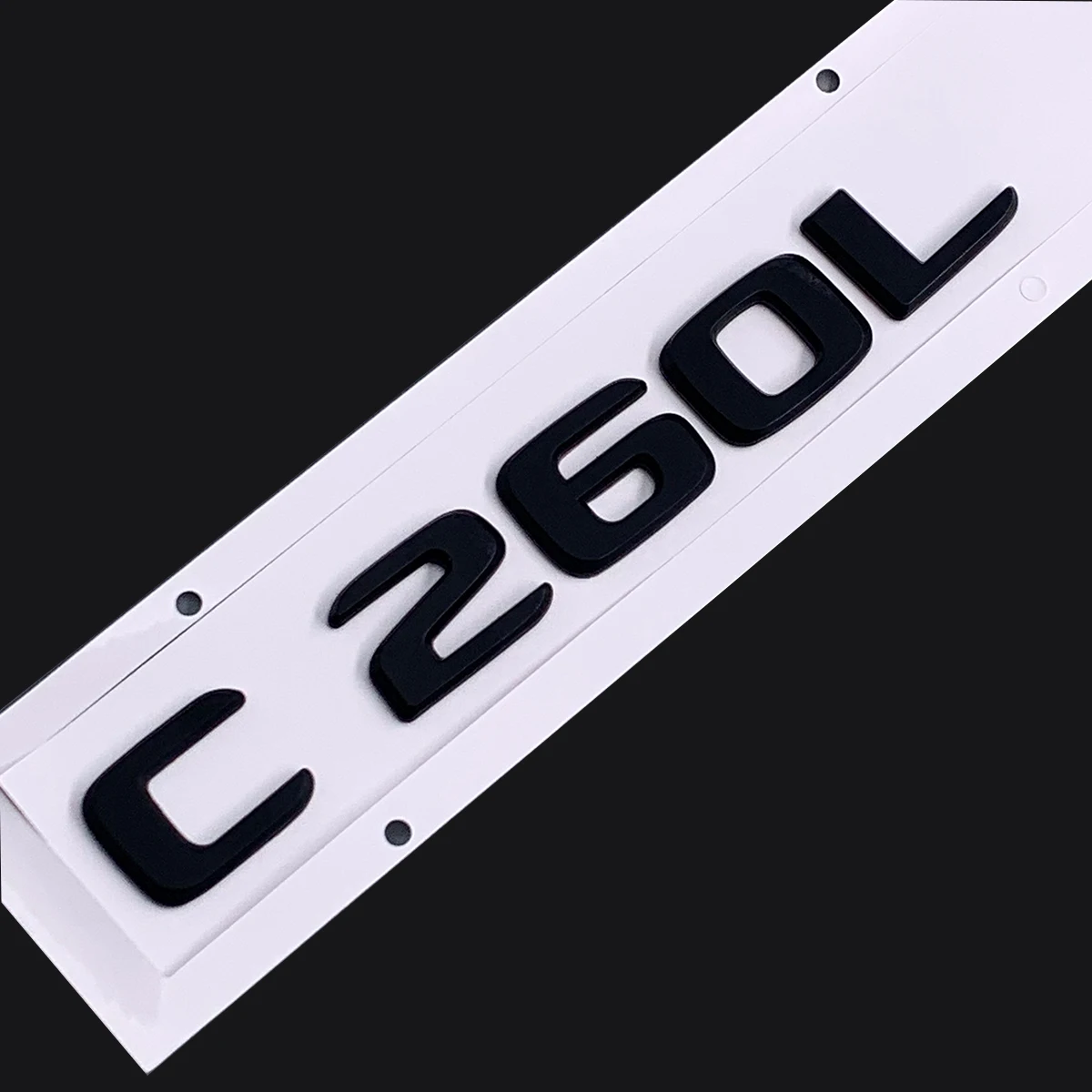 

Original Size 1:1 Car rear tail Emblem Number letters Car Sticker For Mercedes Benz C260L C260 L Chrome Silver/ Matte Black