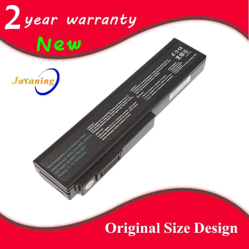 

Juyaning New Laptop battery A32-M50 A32-N61 A33-M50 for Asus G50 G50VT G51 G51j G51v G60 G60vx L50 L50vn M50 M51 M60 M60J