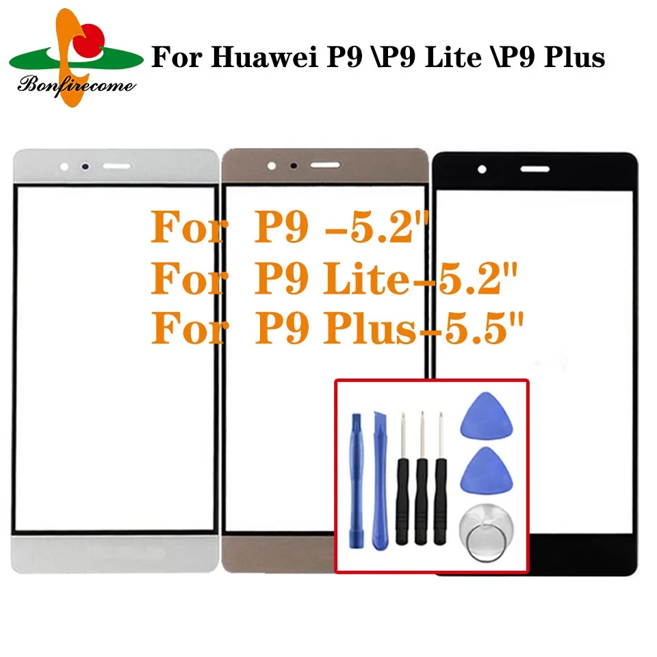 

Внешний экран для Huawei P9 EVA-L19 P9 Lite Plus Передняя сенсорная панель для ЖК-дисплея внешняя стеклянная крышка Замена объектива
