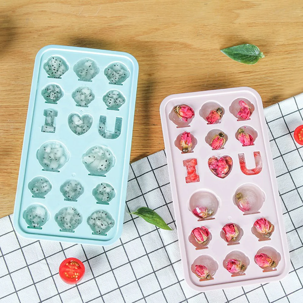 Форма для льда с 17 ячейками форма домашнего холодильника крышкой коробка сделай