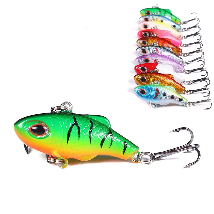 East Rain 3.5cm 5g All Range Bait 2pcs Spincast/lot Freshwater Fishing Lure Sinking VIB Artificial Hard Bait Free Shipping