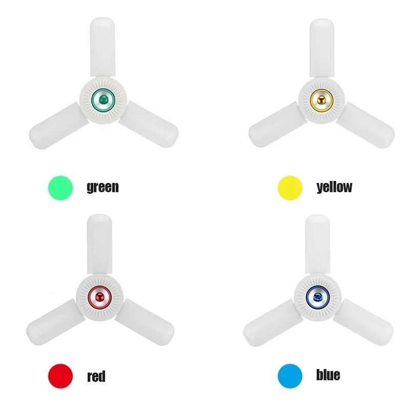 Складной потолочный вентилятор E27 со встроенным bluetooth динамиком и пультом