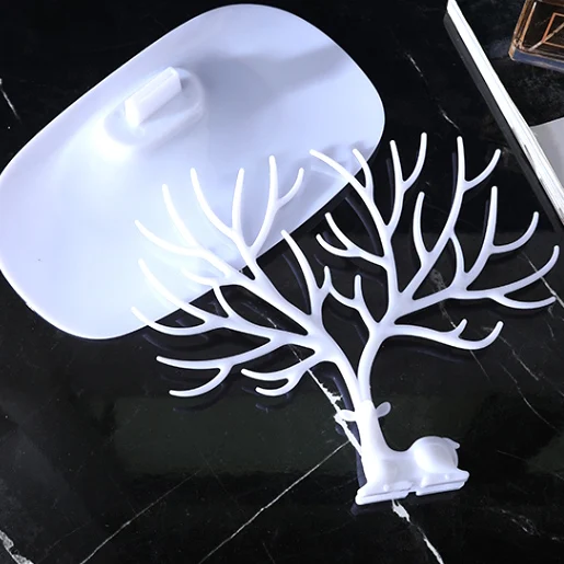 Олененок ювелирных изделий подставкой Дисплей лоток для дерева серьги держатель часы ожерелье кольцо