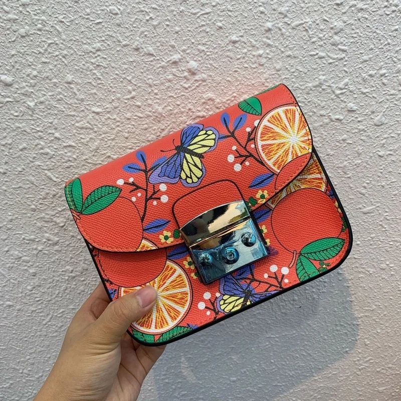 

High Quality Women Messenger Bags 2021 Fashion Graffiti Printing Shoulder Crossbody Bag Classic Chain Purses Sac A Main Femme Gg