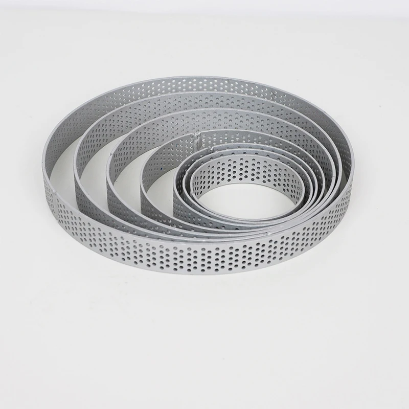 

1pcs Circular Tart Ring French Dessert Stainless Steel Perforation Fruit Pie Quiche Cake Mousse Mold Kitchen Baking Mould