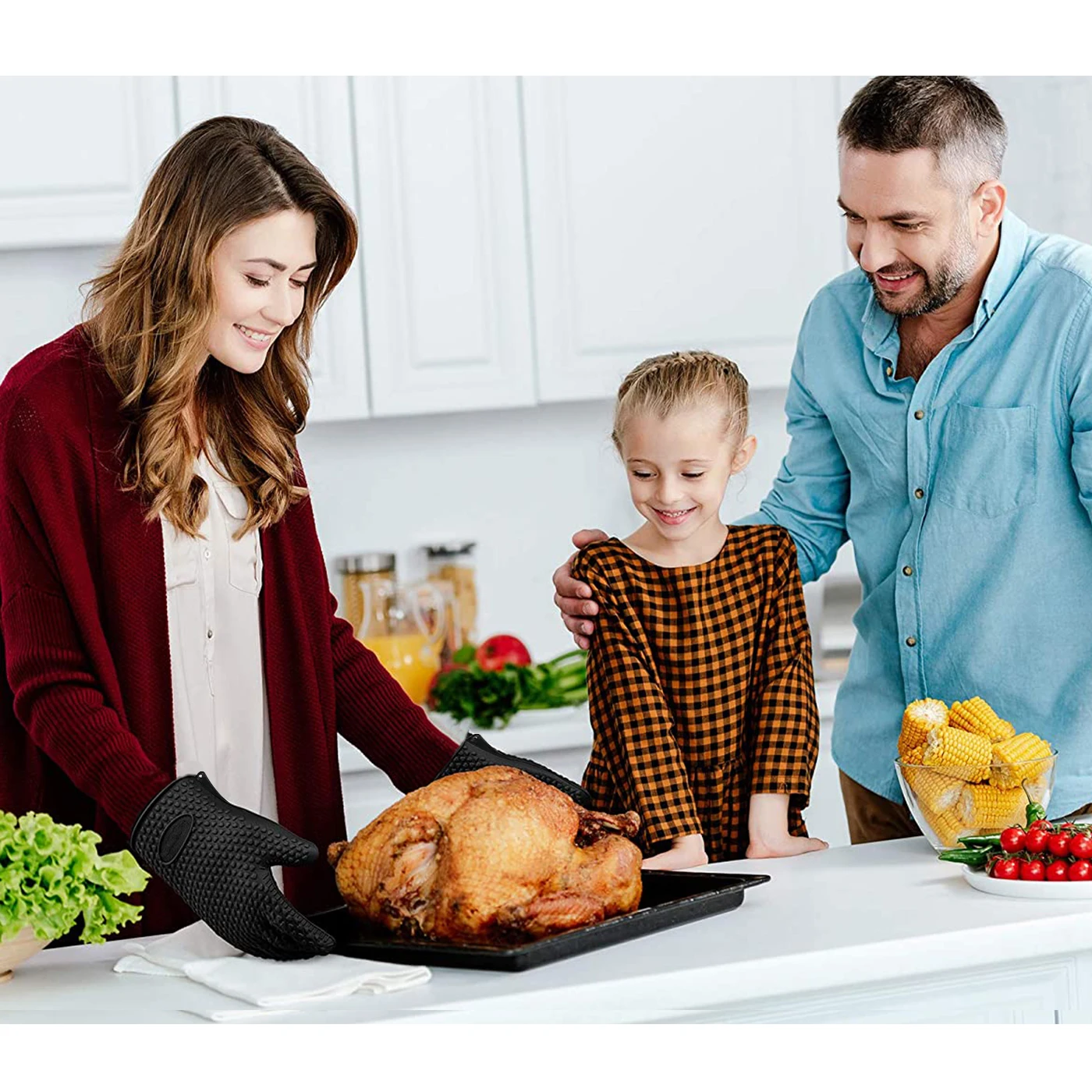 Силиконовая перчатка для микроволновой печи барбекю духовки горячая модель