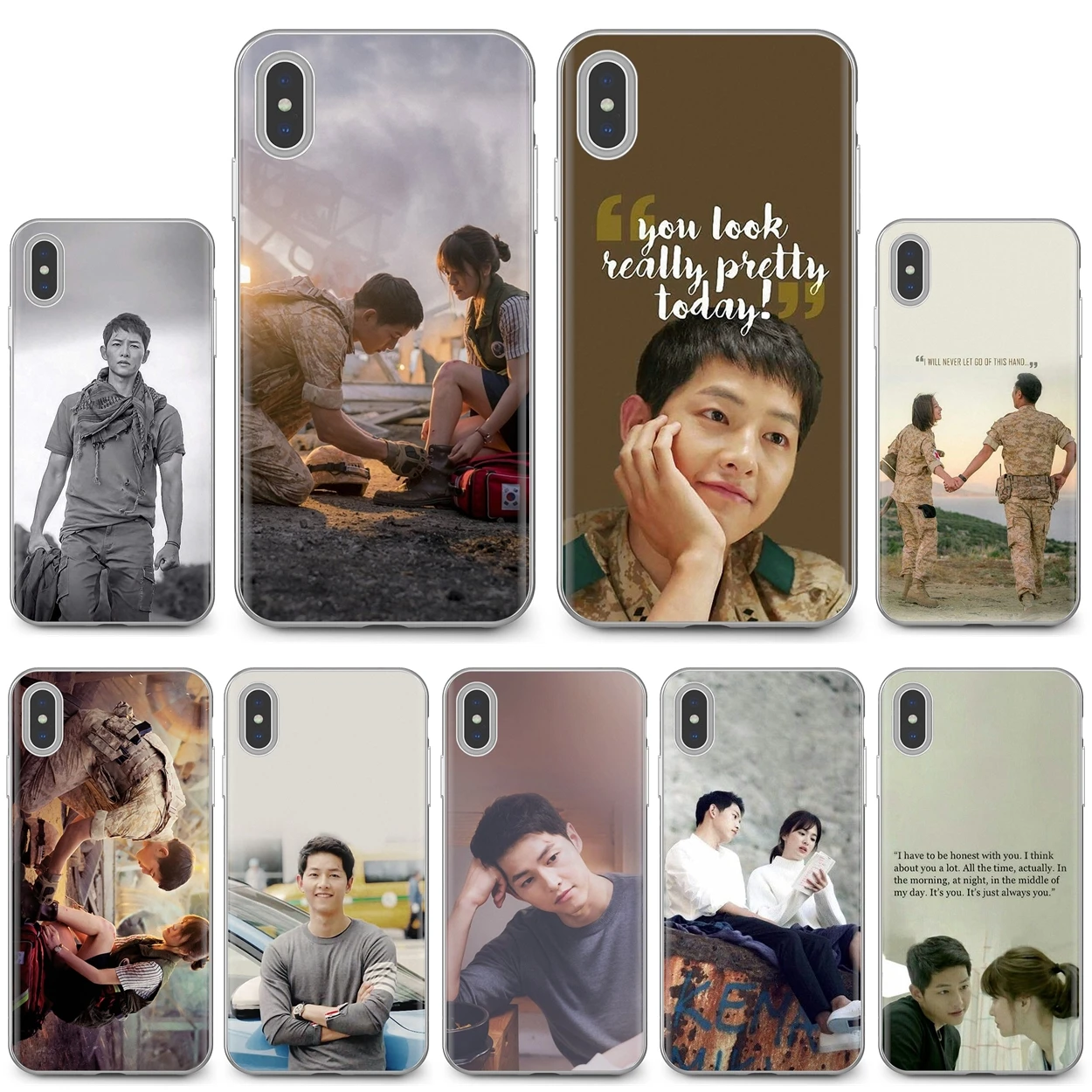 Мягкий чехол для телефона iPhone 11 Pro 4 4S 5 5S SE 5C 6 6S 7 8X10 XR XS Plus Max iPod Touch Song kdrama Yoo Si Jin of the sun