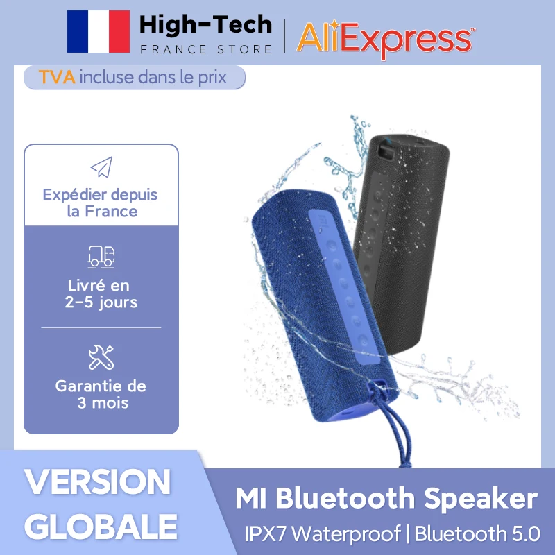 Портативная колонка Xiaomi Mi 16 Вт TWS Bluetooth 5 0 IPX7 13 часов работы 2600 мАч|Портативные