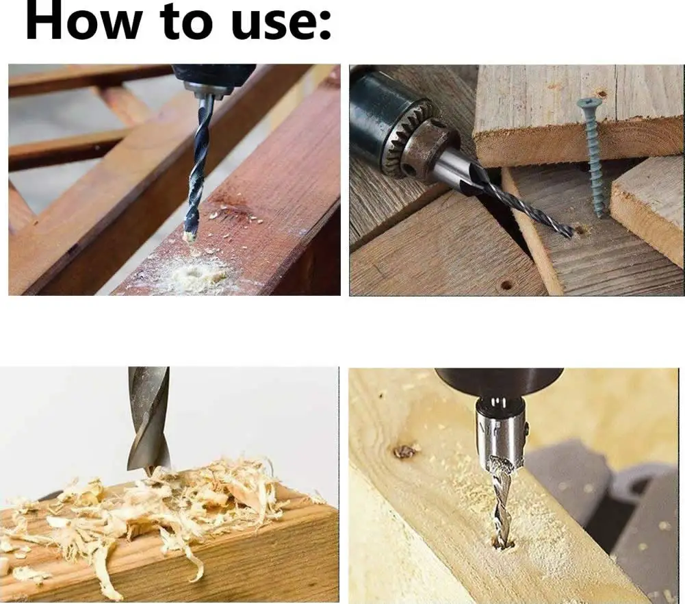 23 шт./компл. деревообрабатывающий фаска сверлильный инструмент зенкер сверла