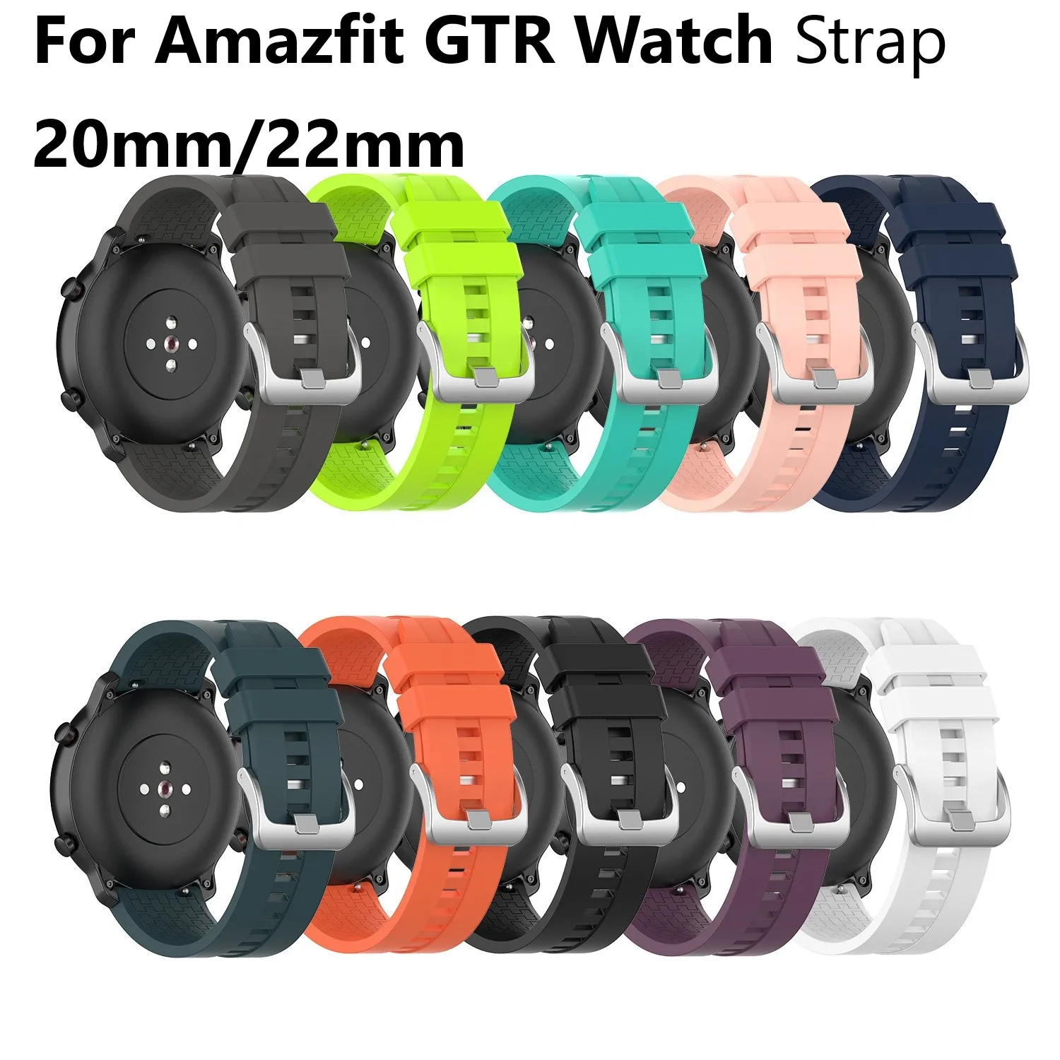 

Силиконовый ремешок для часов Гладкий сменный ремешок для Amazfit GTR часы для женщин и мужчин браслет высокого качества нетоксичный безвкусный...