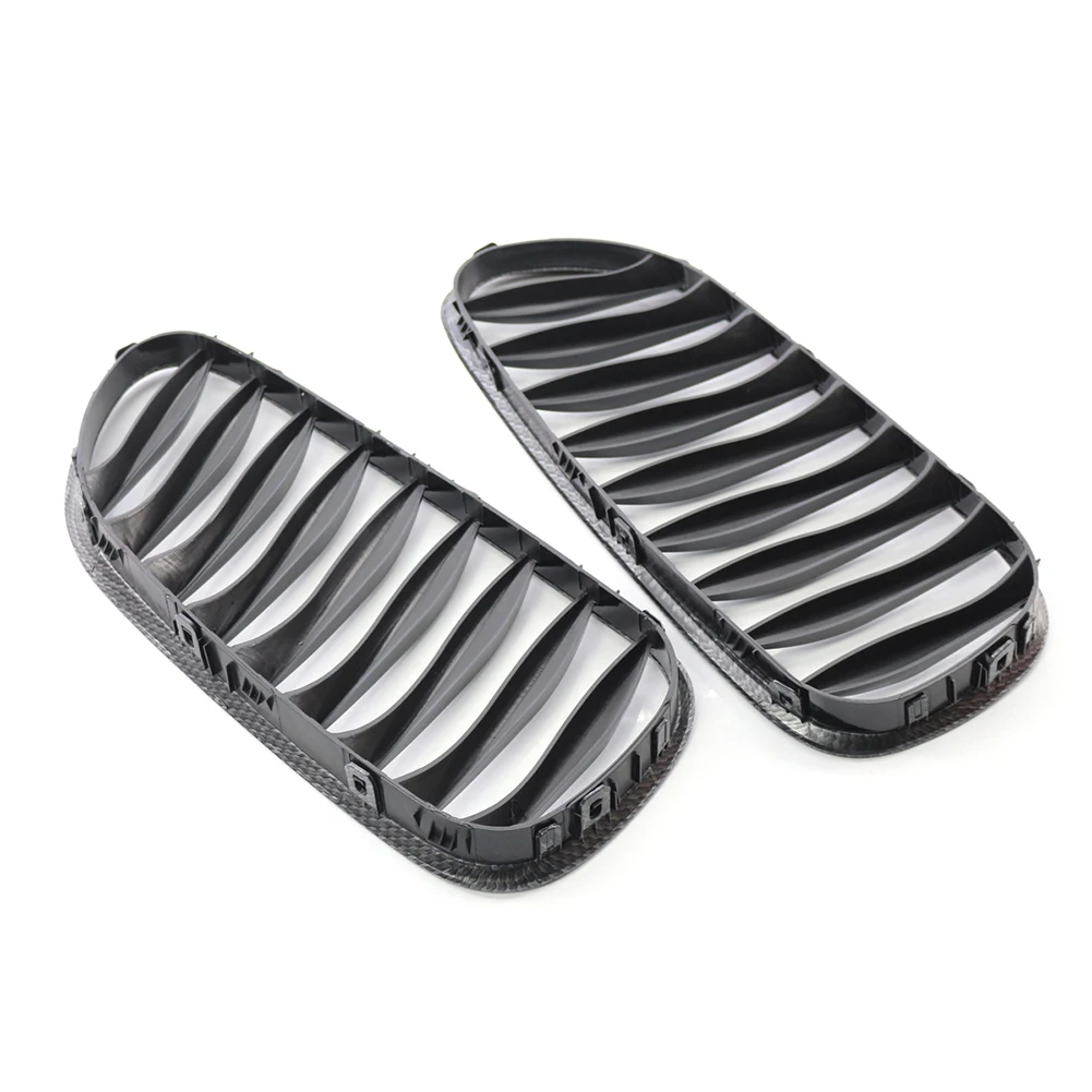 

A Pair Car Front Carbon Fiber Kidney Grille For BMW Z4 E85 2003-2009/M Roadster 2003–2008 Series Kidney Grille Coupe Convertible