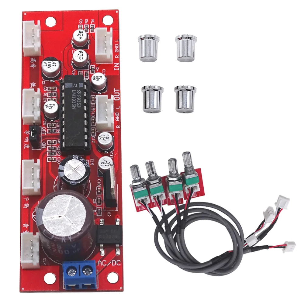 LM1036 Tone Board Fever Grade Dual-Channel Treble And Bass Adjustment Potentiometer Separation Effect Super NE5532 | Электроника
