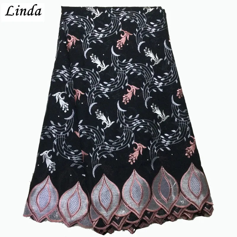 

African Lace Fabric High Quality Lace Swiss Voile Lace Fabric Embroidered 100% Nigerian Cotton Lace for Wedding Sew