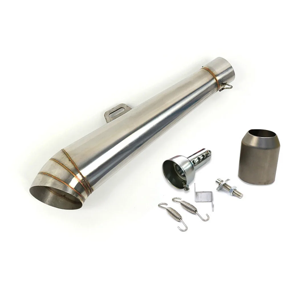 Глушитель из нержавеющей стали для мотоцикла кафе Racer Чоппер скутера GY6 длина 430