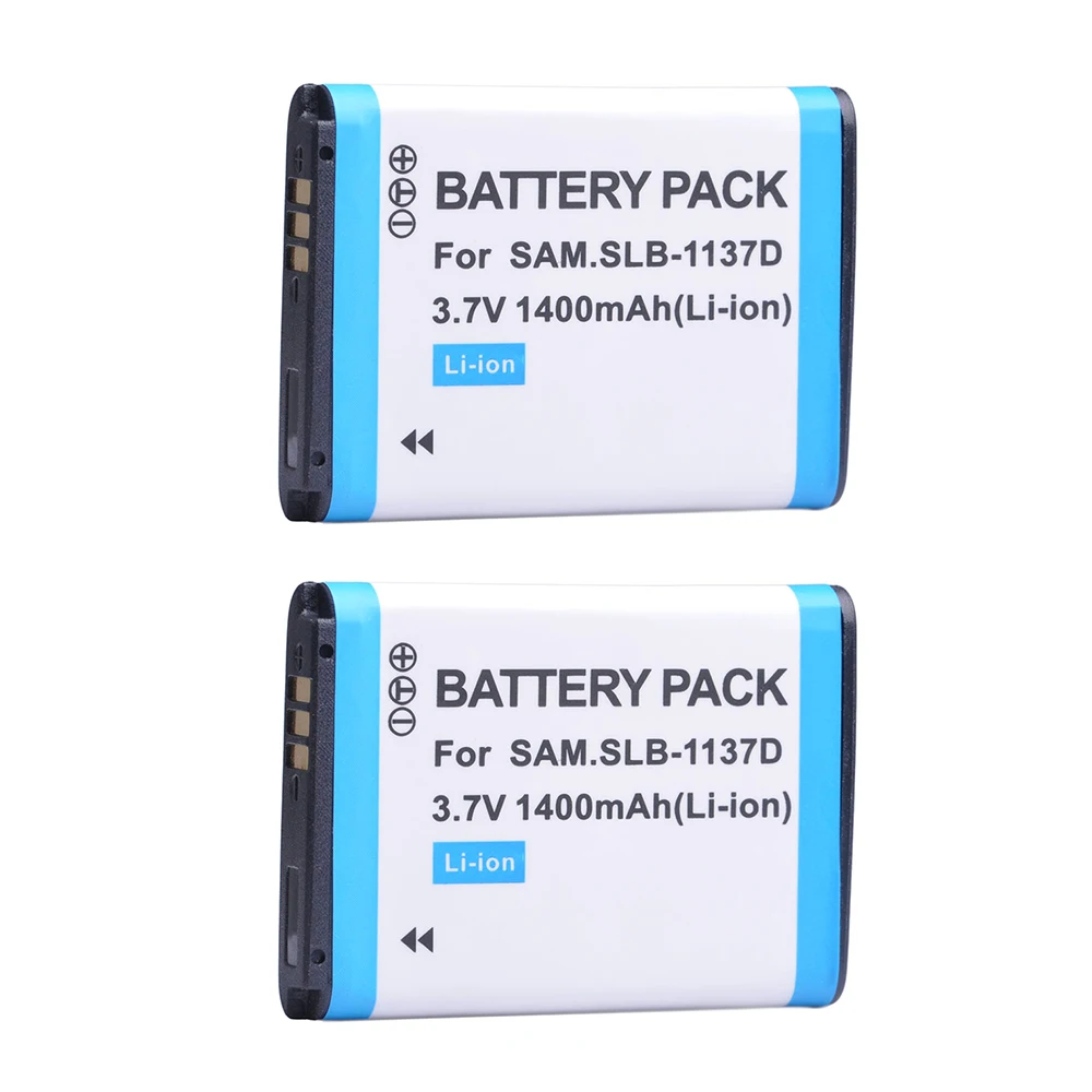 

SLB-1137D 1400mAh SLB1137D SLB 1137D Rechargeable Camera Battery for SAMSUNG TL34HD NV106 HD i85 i100 NV103 NV30