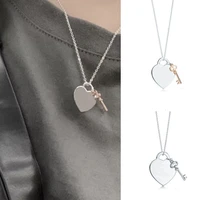 original brand necklace love key s925 clavicle chain the first choice for womens gift fashion jewelry