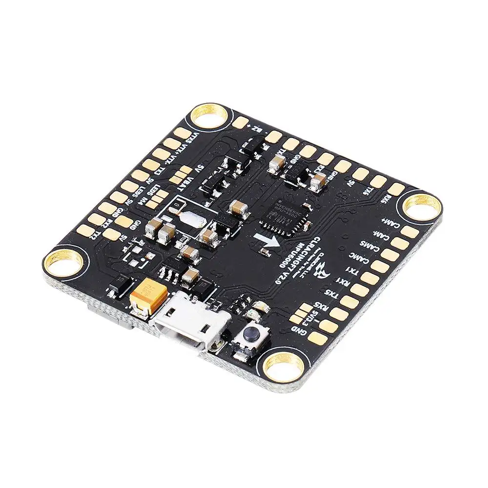 CLRACING F7 MPU6000 V2 F722 Контроллер полета 2-8S 5 V/3A BEC 32MB черный ящик DIY аксессуары запасные части