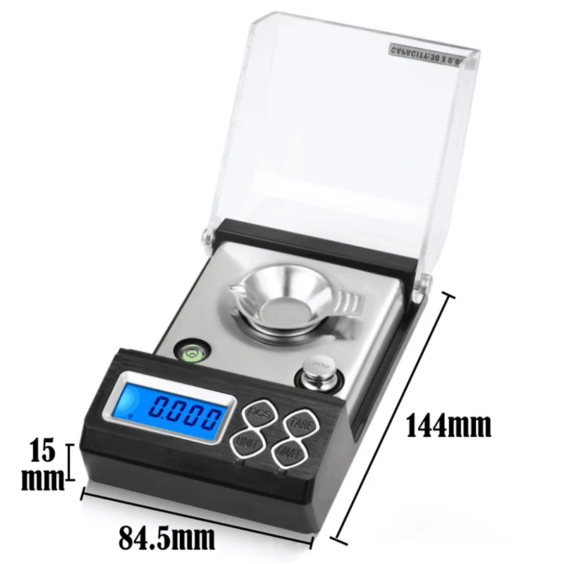 

0.001g Digital Counting Scale 20g 30g 50g 0.001g Precision Portable Electronic Jewelry Scales Gold Germ Medicinal Balance