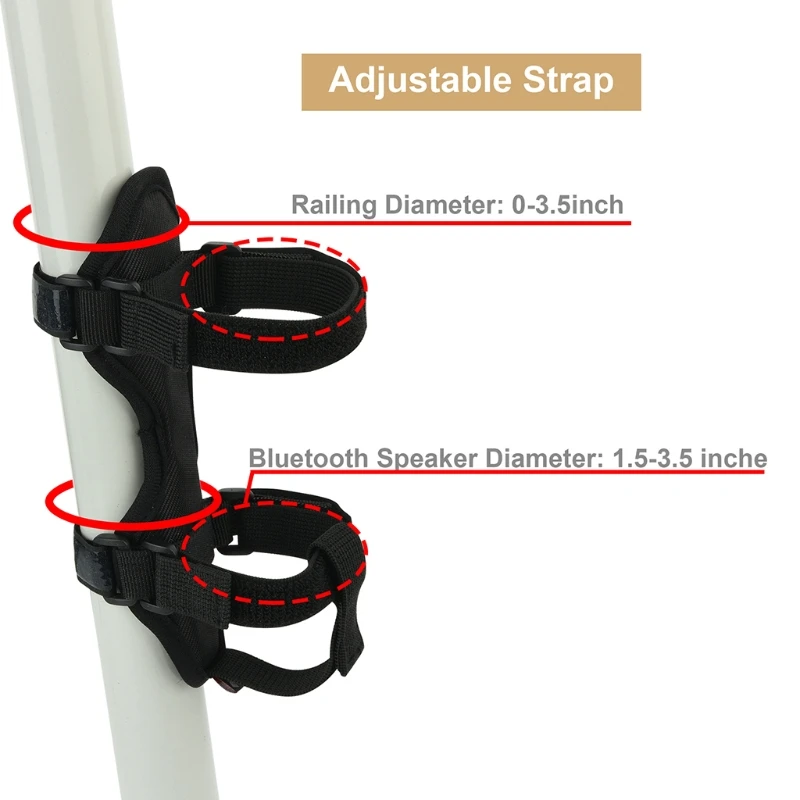 

Top Quality Audio Fixed Strap Cross-Border Mountain Bike Bottle Cage Golf Cart Speaker With Cup Holder