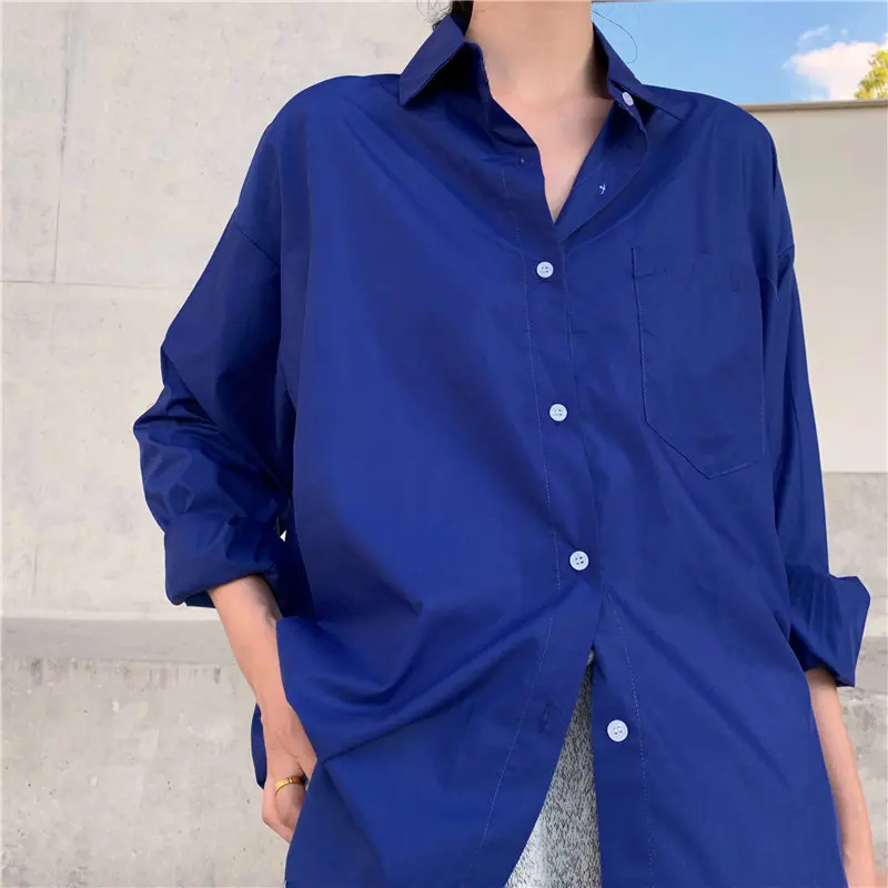 

Free Fashion Basic Sunscreen 2019 Autumn Fresh Female Cute All Match Loose Stylish Women Elegant Full-Sleeved Shirts