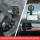 Автомобильная присоска, регулируемый фиксированный кронштейн, адаптер, крепление на оконное стекло для GoPro Hero 8 7 6 5 Dji Osmo, аксессуары для экшн-камеры