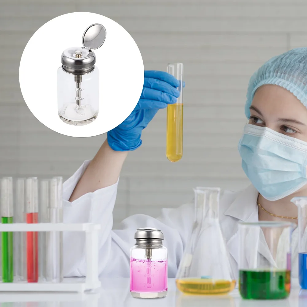 100 мл пустая прозрачная стеклянная бутылка-дозатор для жидких ногтей бутылка