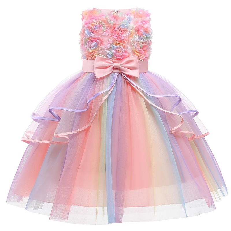 

Wedding Dress 2022 New Girl Prom Dress Elegan Princess Dress Kids Formal Dresses For Girls Costume Summer Dress 1-10 Year Old