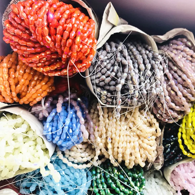 Бисер для сережек с гранями 3x5 мм 200 шт. | Украшения и аксессуары