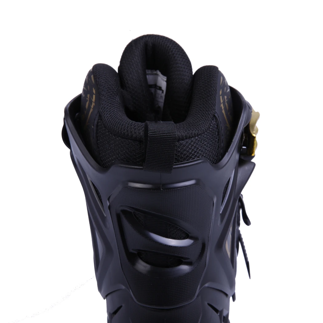 

LIKU neutral black gold fitness inline skates high quality professional roller skates fancy flat shoes beginner skates
