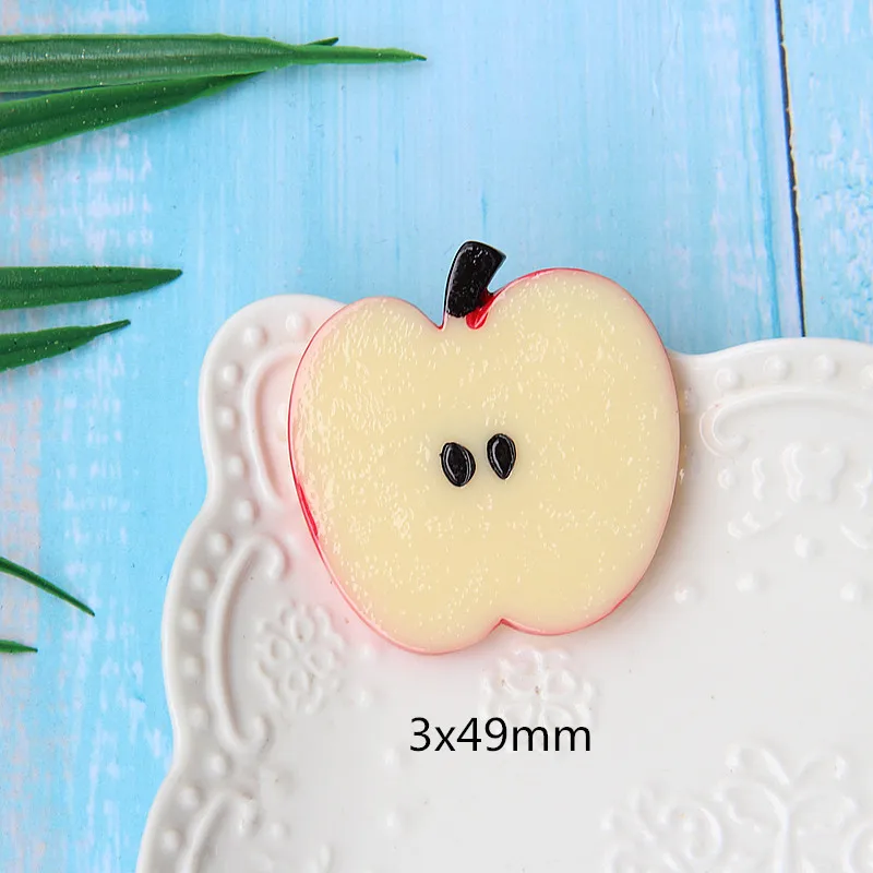 1PCS 1 шт. слайм шармы большой фруктовый ломтик клейкие аксессуары бусины делая поставки с сумкой для рукоделия скрапбуки - Цвет: 1PCS