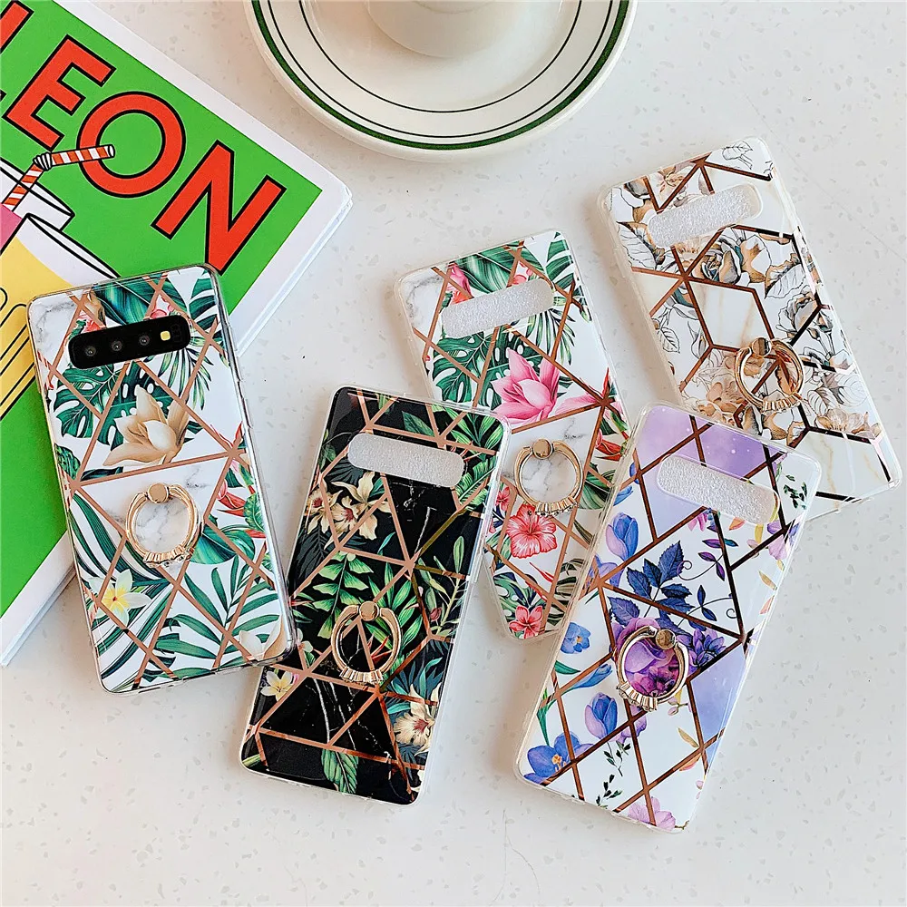 Чехол-держатель для samsung Galaxy S8, S9, S10 Plus, Note 8, 9, 10 Plus, A10, A20, A30, A50, A70, мягкий чехол