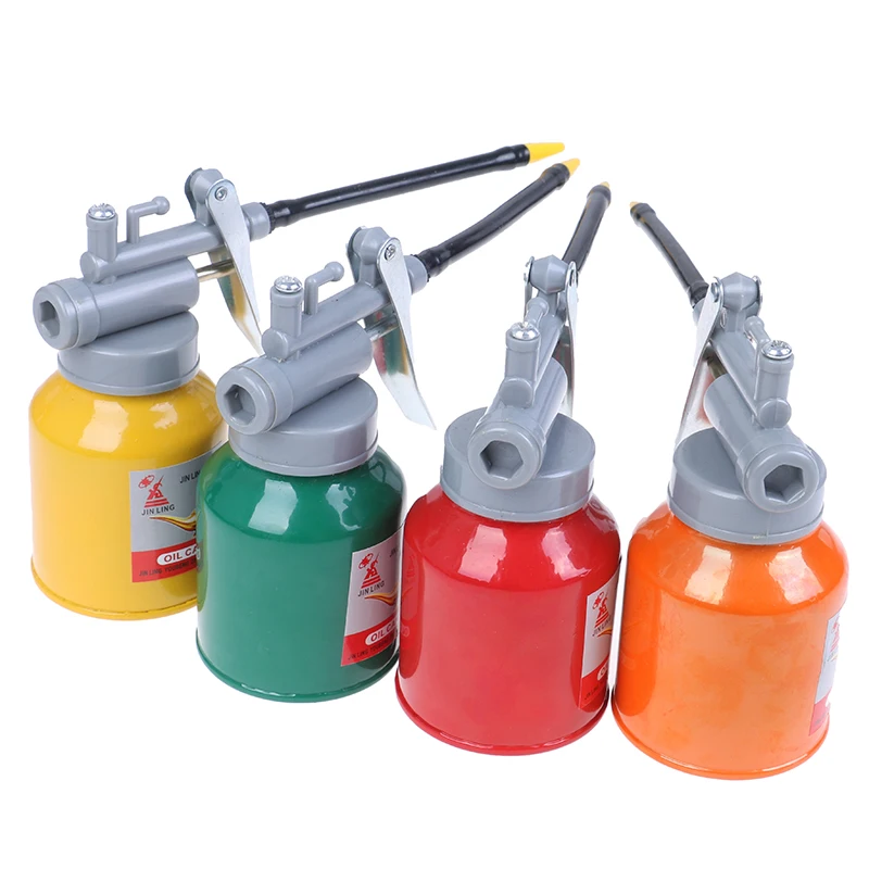 

Aluminum High Pressure Pump Oiler Lubricating Oil PVC Plastic Machine Oiler Grease Flex Gun Pipe 250ml