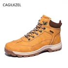 CAGILKZEL2019 брендовые зимние теплые уличные мужские ботинки с мехом, плюшевые мужские повседневные ботинки, кроссовки, обувь