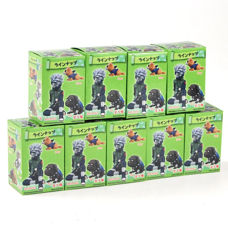 

2-7.5cm 9pcs/set Eight Ren Dogs Cute Mini Dolls PVC Animals Collection Figure Toys