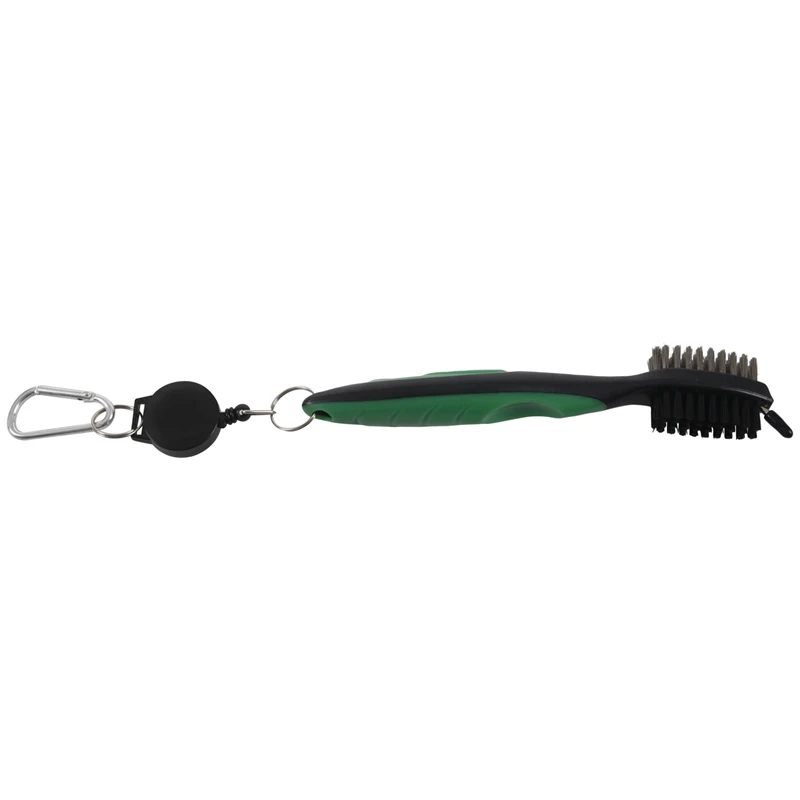 

Golf Club Cleaning Brush & Groove Cleaner With Retractable Reel