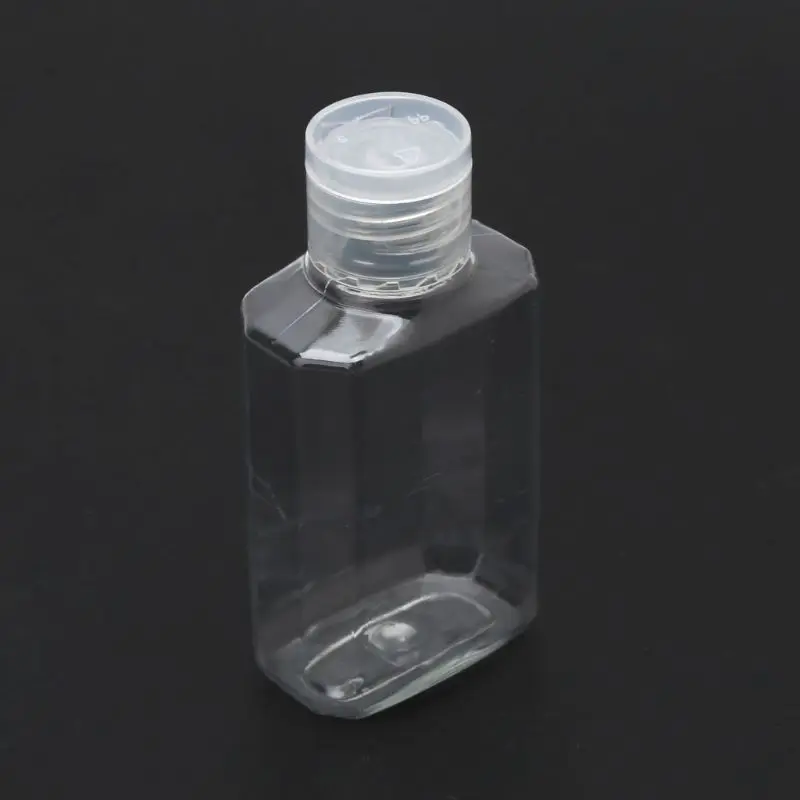 

5Pcs 60ml Empty Hand Sanitizer Dispenser Travel Size Flip Cap Reusable Bottles E65F