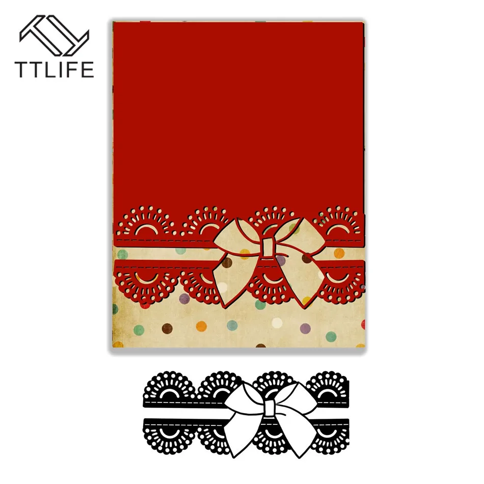 TTLIFE потрепанный лук металлический Трафаретный вырубной Штамп Новый 2019 для