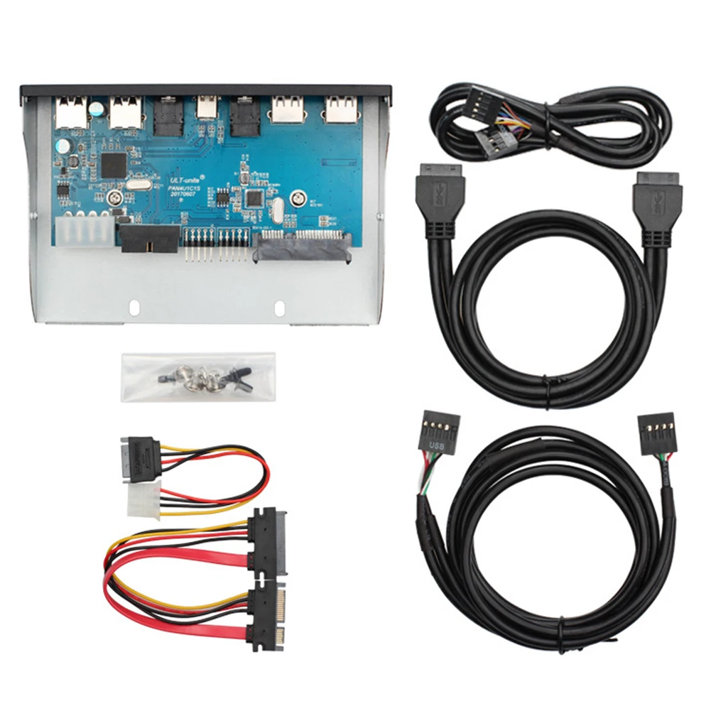 USB 2 0 3 5 мм аудио Передняя панель USB3.0 концентратор сплиттер внутренний