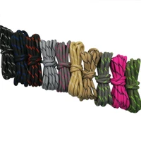 coolstring outdoor round rope hiking shoes laces striped wear resistant sneakers boot shoelaces strings for men and women sports