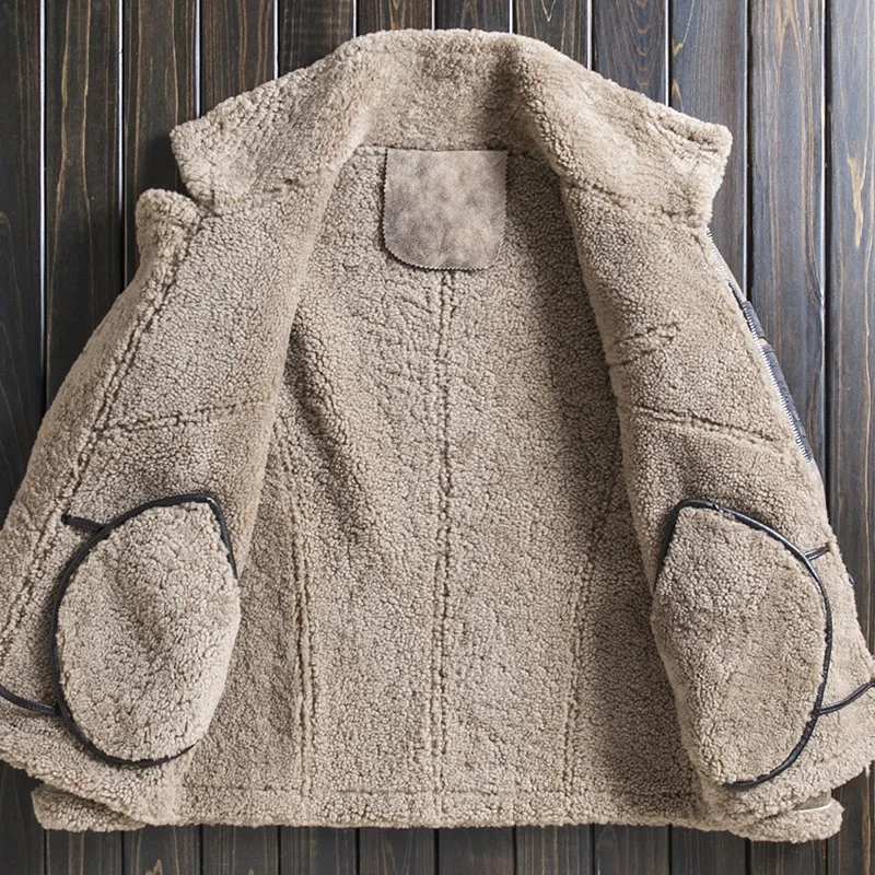 Новая мужская куртка из натуральной кожи Fur One высококачественные куртки овчины