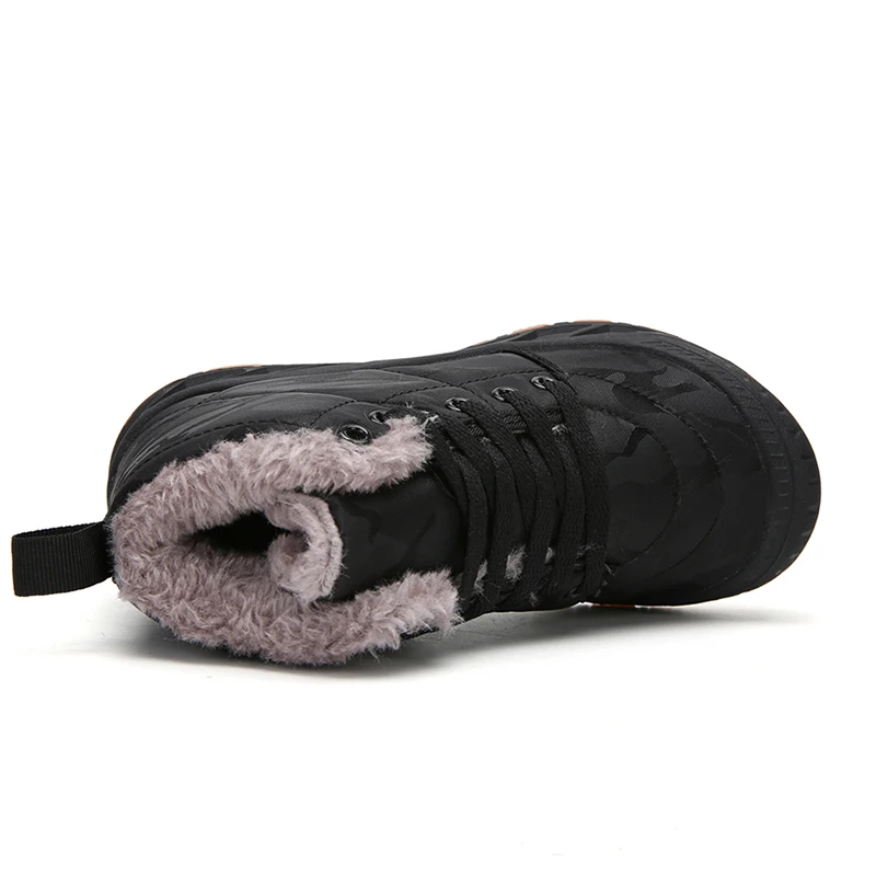 Модная Вельветовая теплая детская обувь Нескользящая износостойкая зимняя