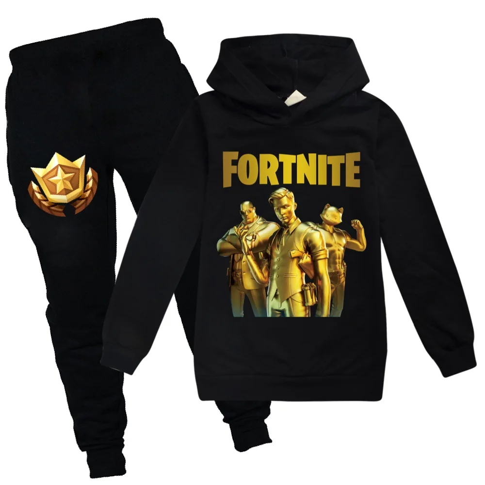Новый весенний спортивный костюм Fortnite Battle Royale детский пуловер толстовка с