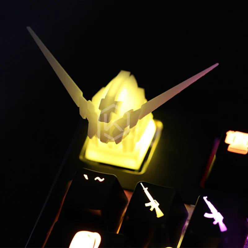 Gundam Аватар форма механическая клавиатура Keycap для Cherry MX Переключатель 3D печать индивидуальный светильник для ключей DIY Индивидуальные
