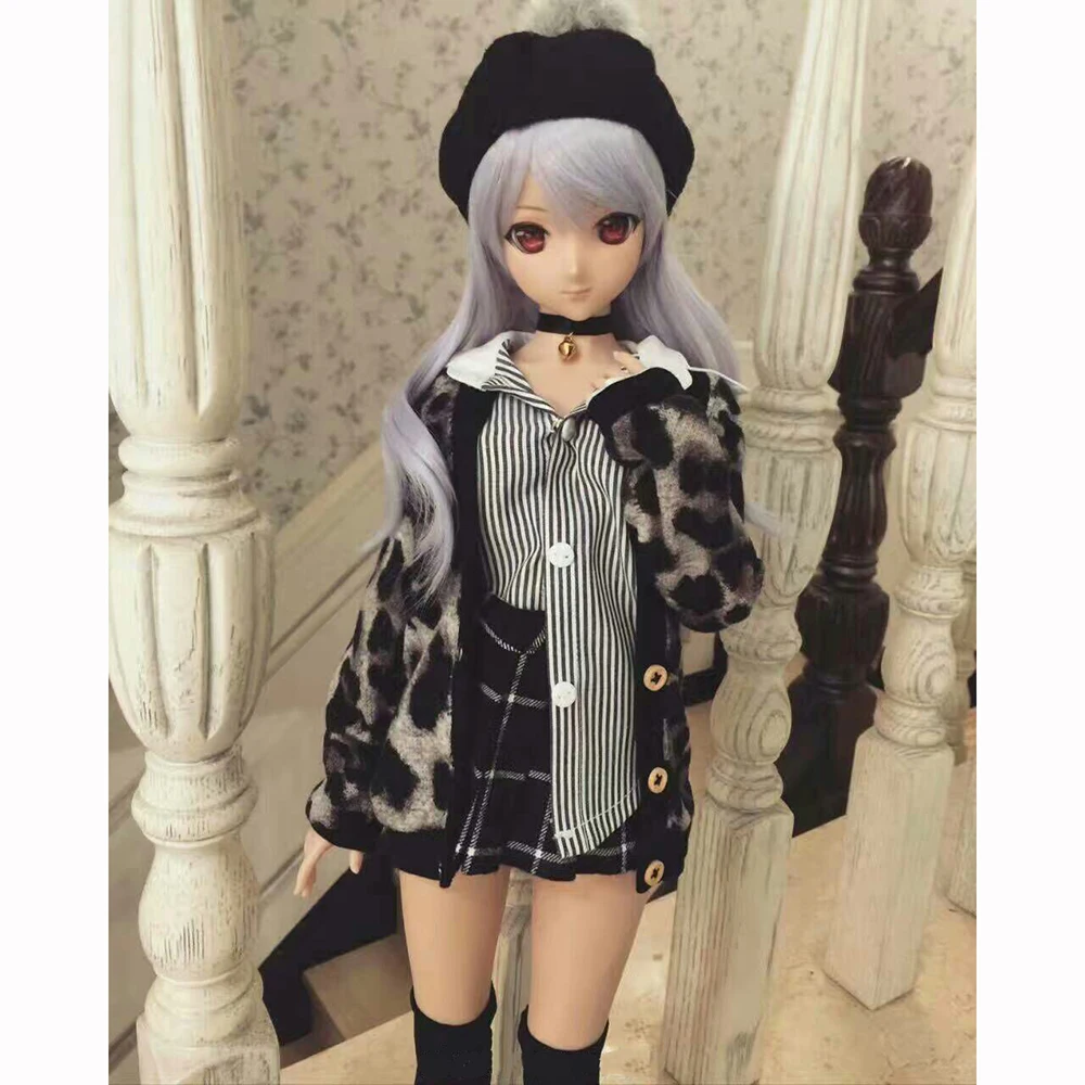 Одежда для кукол Bybrana 1/4 BJD пальто с леопардовым принтом|Куклы| |