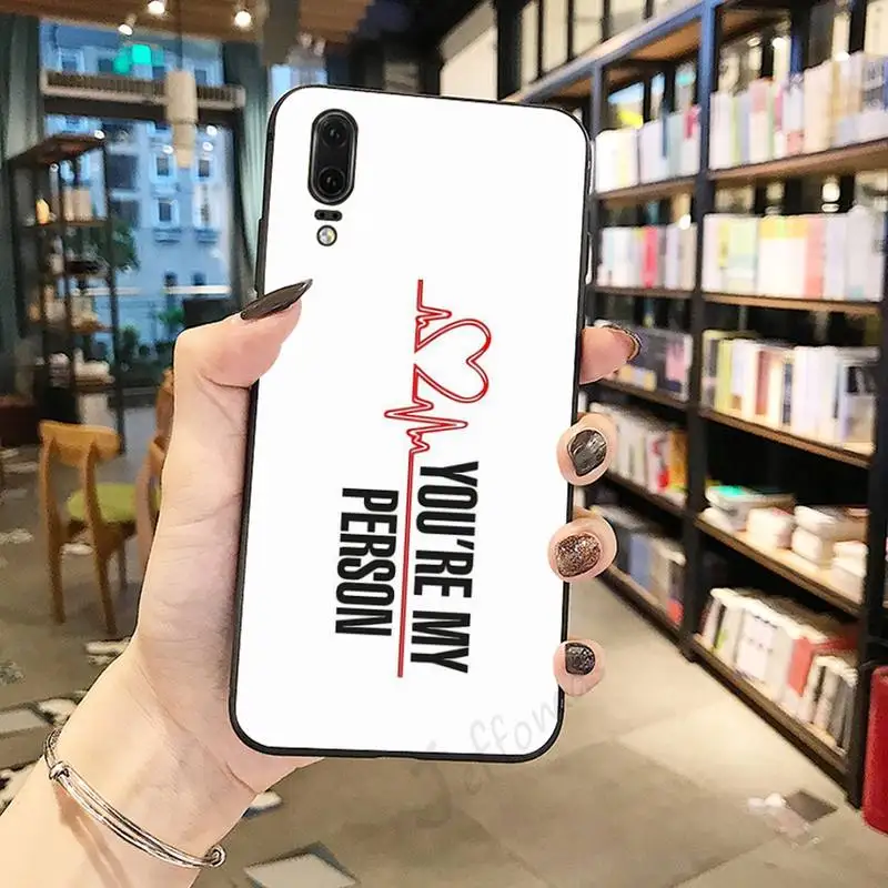 

Grey Is Anatomy TV Show Phone Case For Huawei honor Mate P 10 20 30 40 Pro 10i 9 10 20 8 x Lite