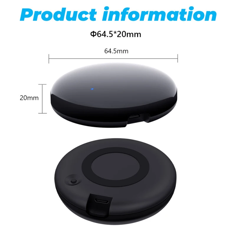 

Tuya WiFi IR Remote Controller Smart Home 360 Voice Control with Alexa Google Tuya APP, For TV Air Conditioning Voice Control