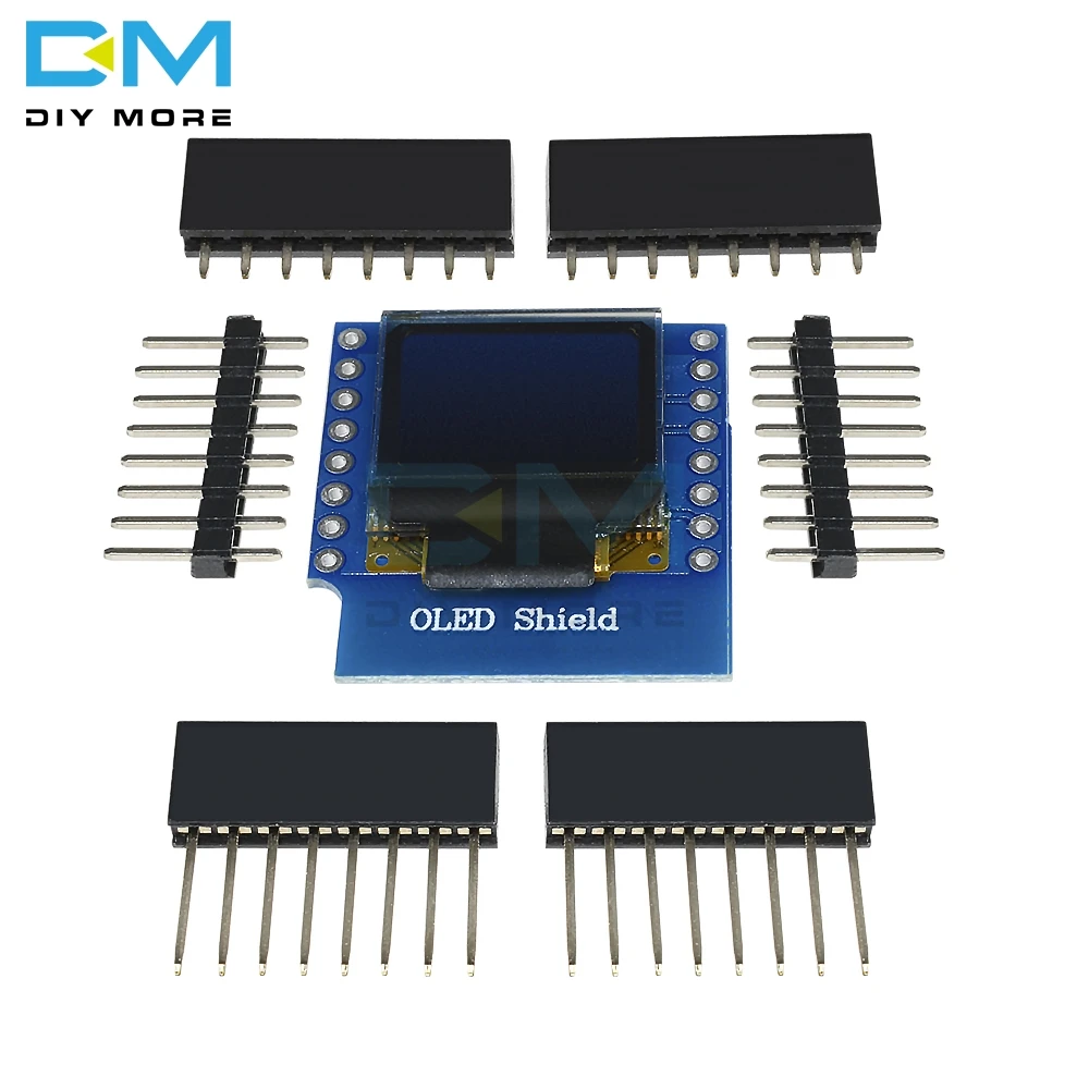 SSD1306 oled-экран для WeMos D1 Mini IIC IEC IOT 0,6" дюймов 64X48 для Arduino совместимый модуль для WeMos D1 Mini 3,3 В