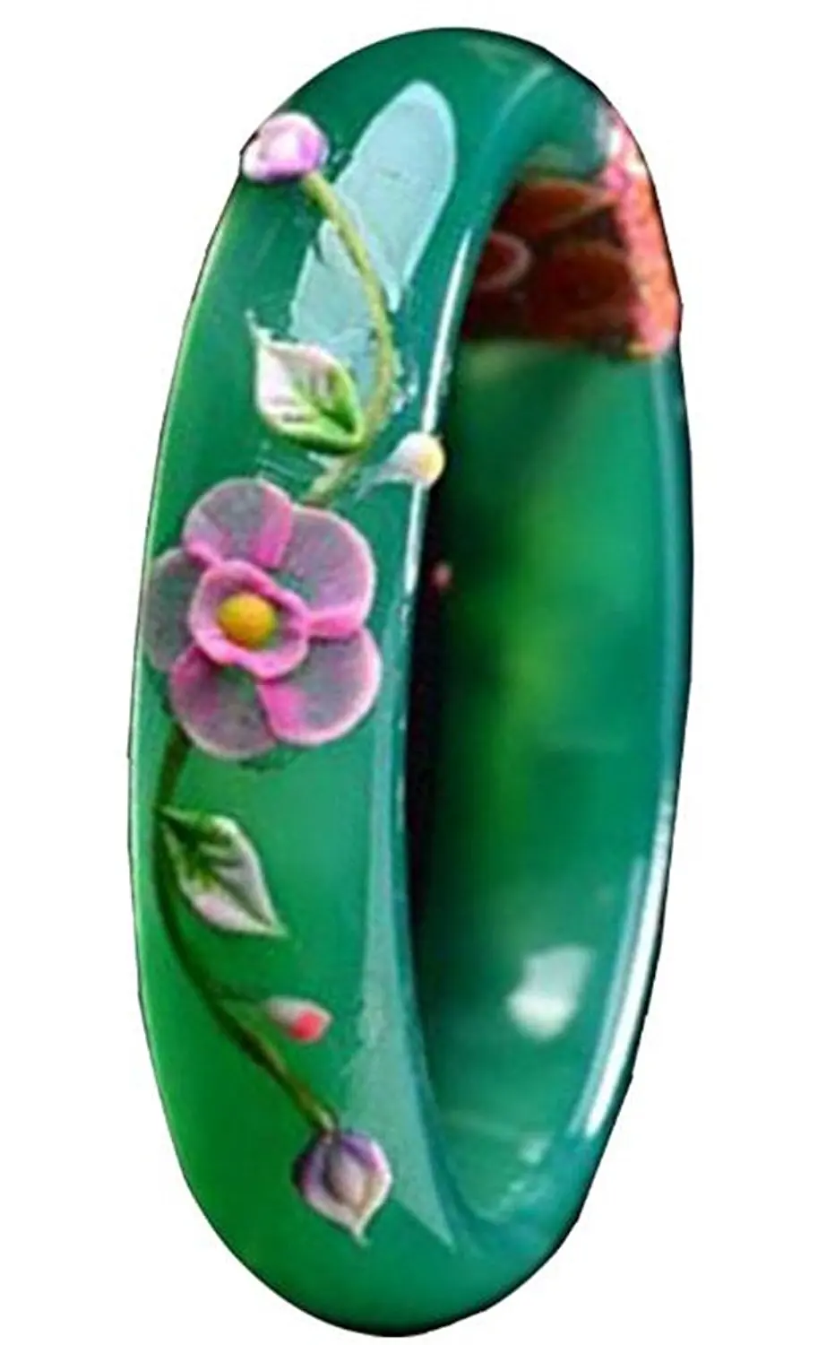 LETSFUN Изящные Ювелирные изделия классический модный полированный зеленый агат