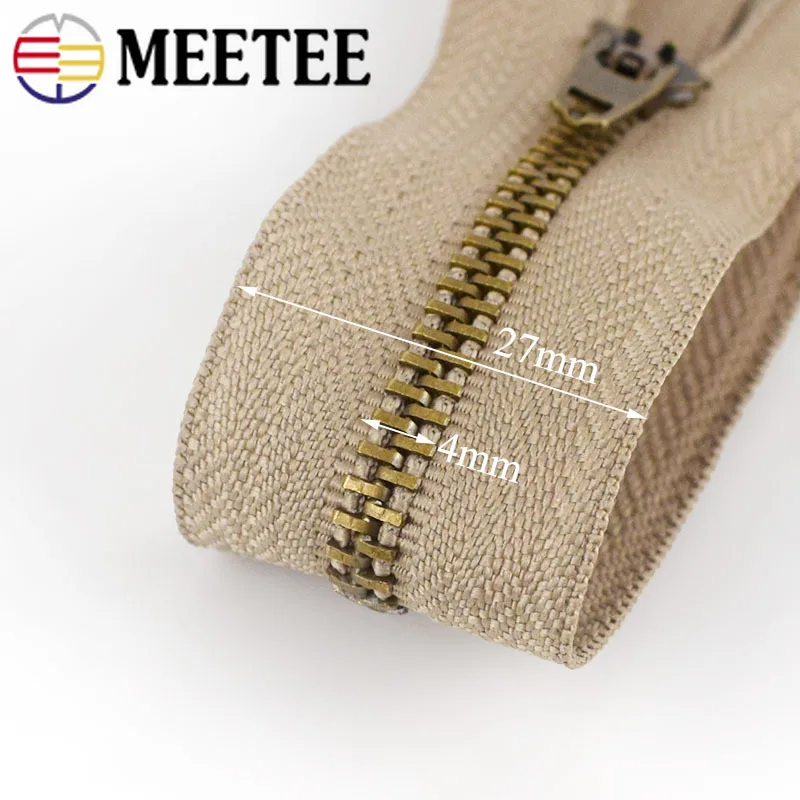Meetee 10 шт. 10/13/15/18 см 4 # закрытые металлические сумки на молнии для брюк карман с