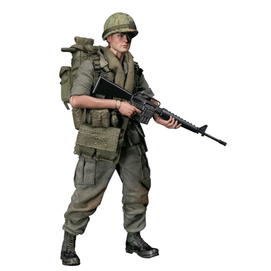 15cm 1/12 Action Figure Realistic Headsculpt DIY Handmade Pocket Elite Series 25th Infantry Division Private Soldier Model | Игрушки и